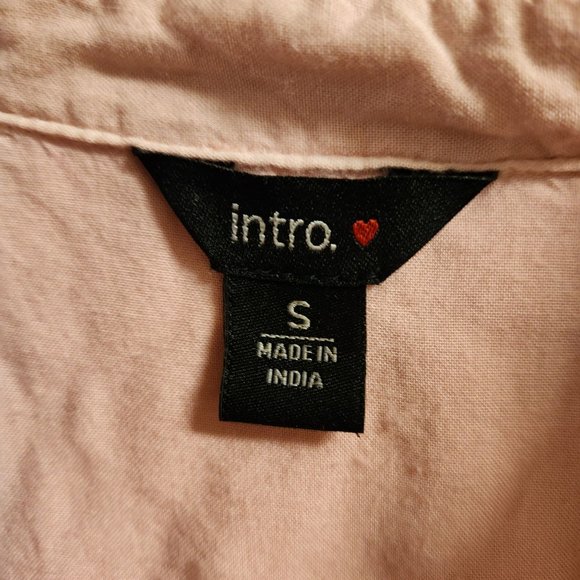 Women's Intro Sz S Sleeveless Ombre Shell Buttons Closure Collar 2 Chest Pockets - Picture 3 of 4